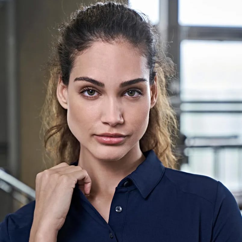 Tee Jays blauwe polo women