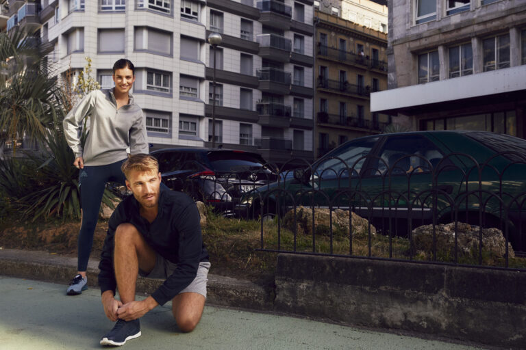 Clique Basic Active Half Zip gedragen