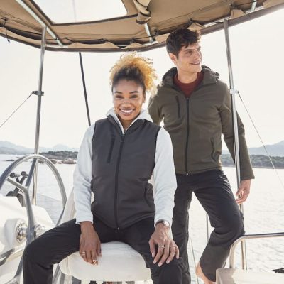 Padded softshell Vest Hoody