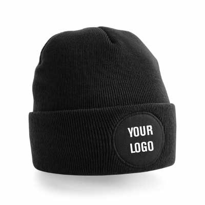 beechfield circular patch beanie