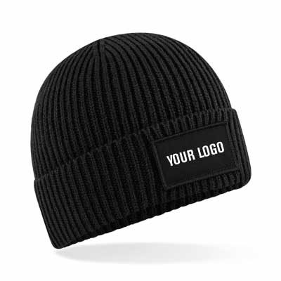 beechfield fashion patch beanie