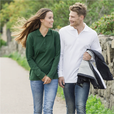 polos bedrukken lange mouw